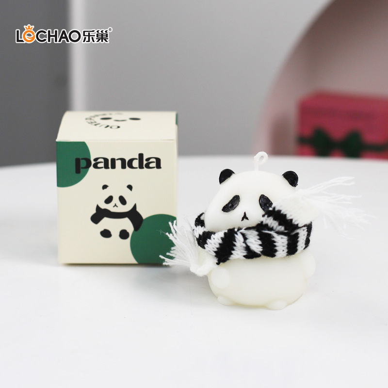 Figurine Panda Bougie D'aromathérapie/Parfumée
