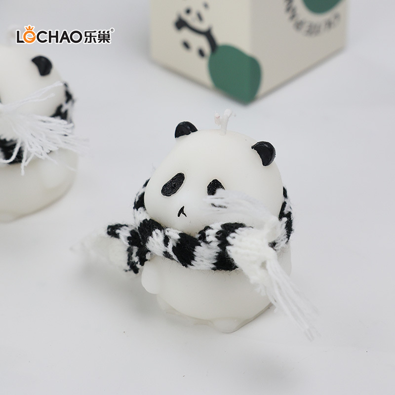 Figurine Panda Bougie D'aromathérapie/Parfumée