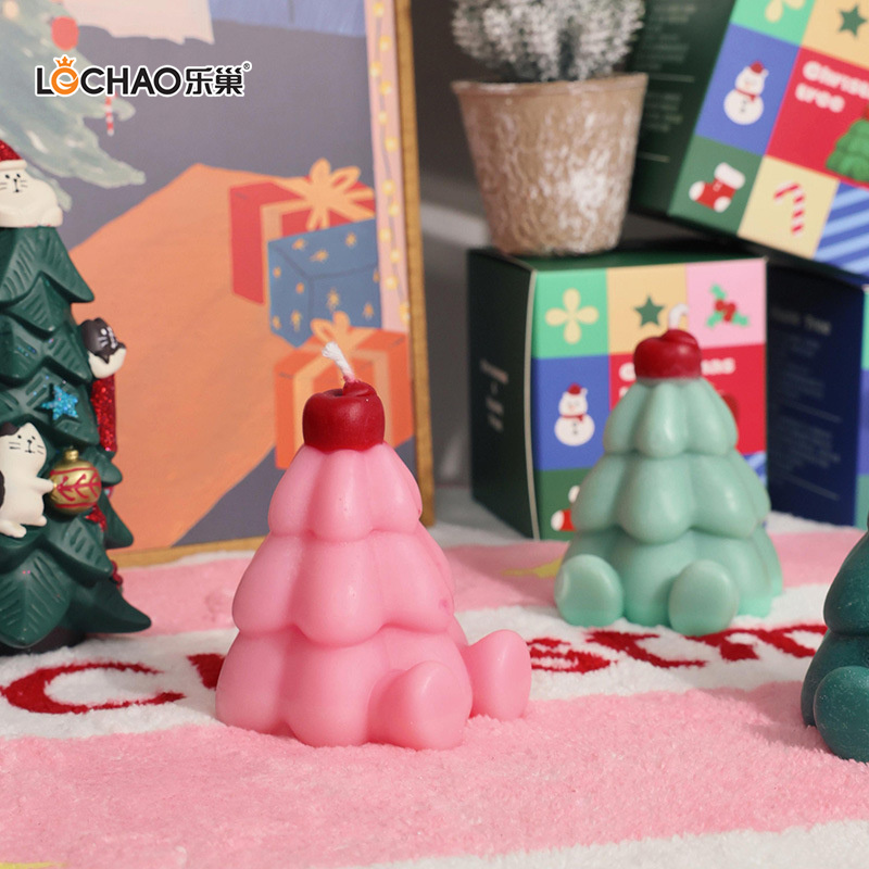 Bougie Parfumée Au Sapin De Noël Et À La Pomme