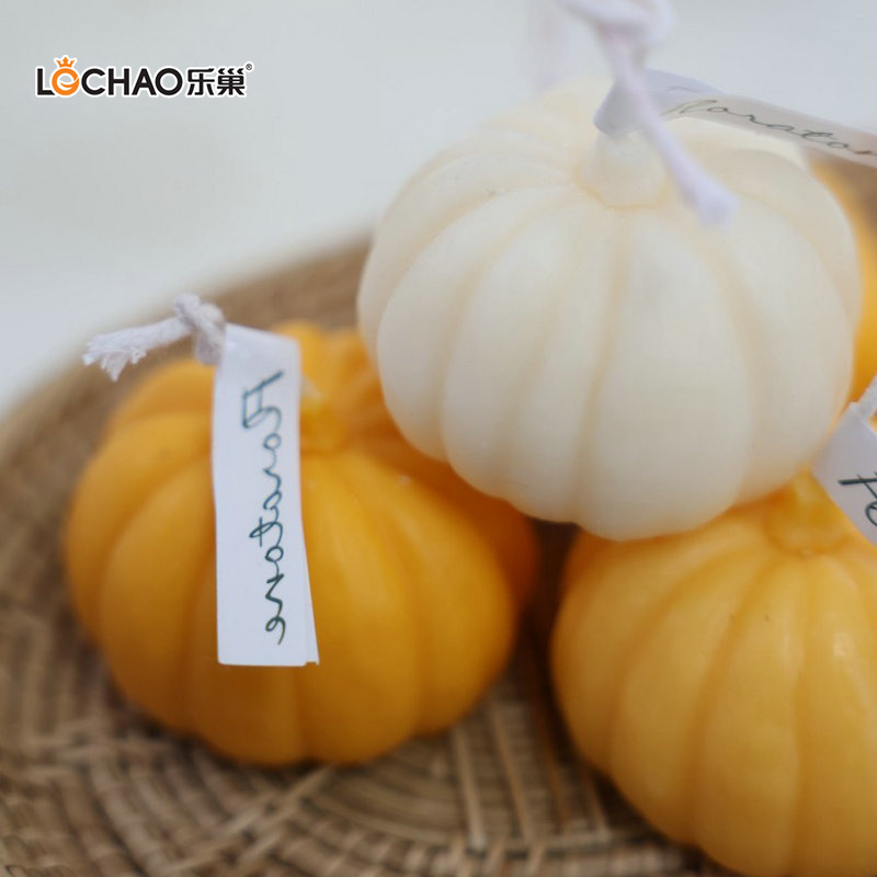 Bougie Parfumée À La Citrouille D'halloween