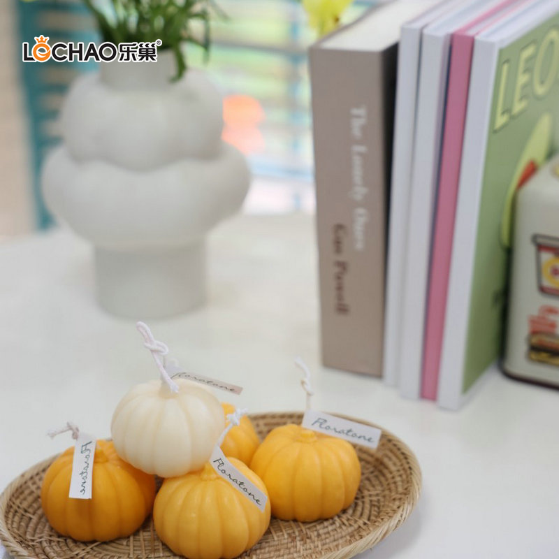 Bougie Parfumée À La Citrouille D'halloween