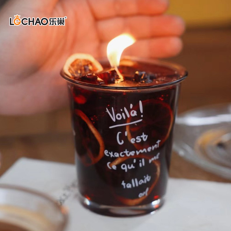 Bougie D'aromathérapie Au Thé Glacé Au Citron