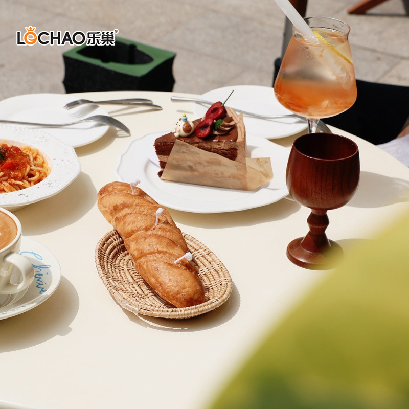 Bougie Parfumée En Forme De Gâteau Au Pain Moelleux Et Baguette Créative