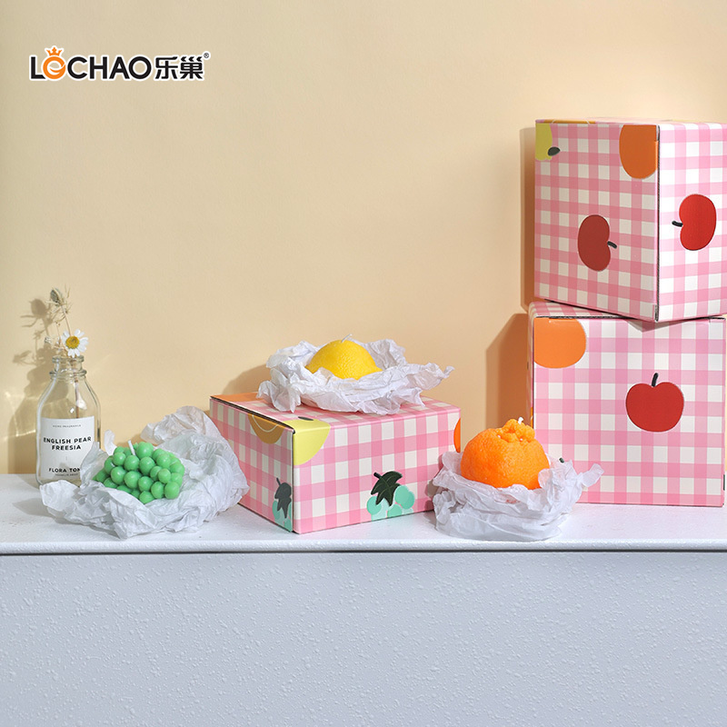 Coffret Cadeau Fruit Bougie Parfumée Citron Banane