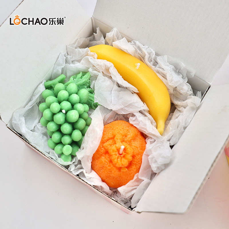 Coffret Cadeau Fruit Bougie Parfumée Citron Banane