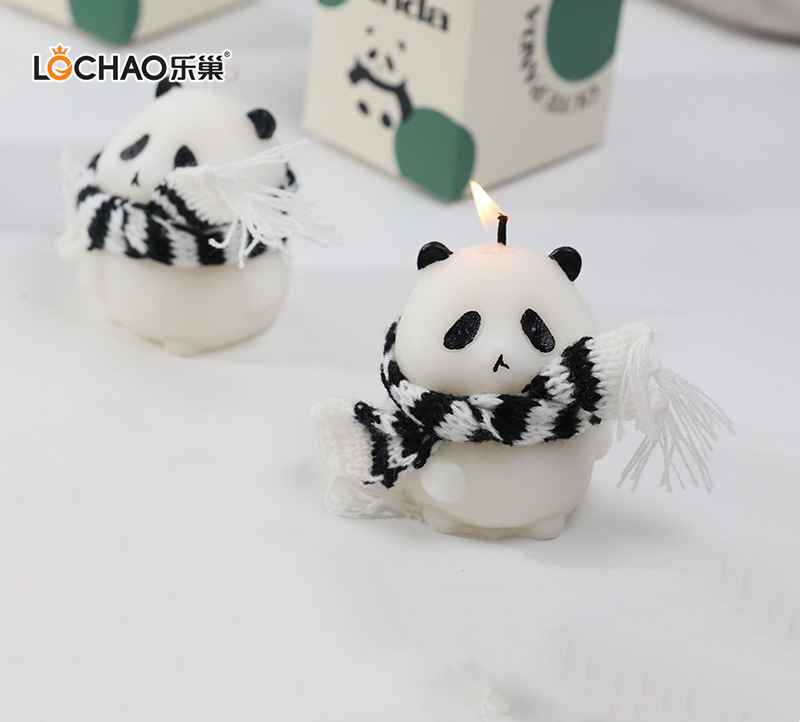 Figurine Panda Bougie D'aromathérapie/Parfumée