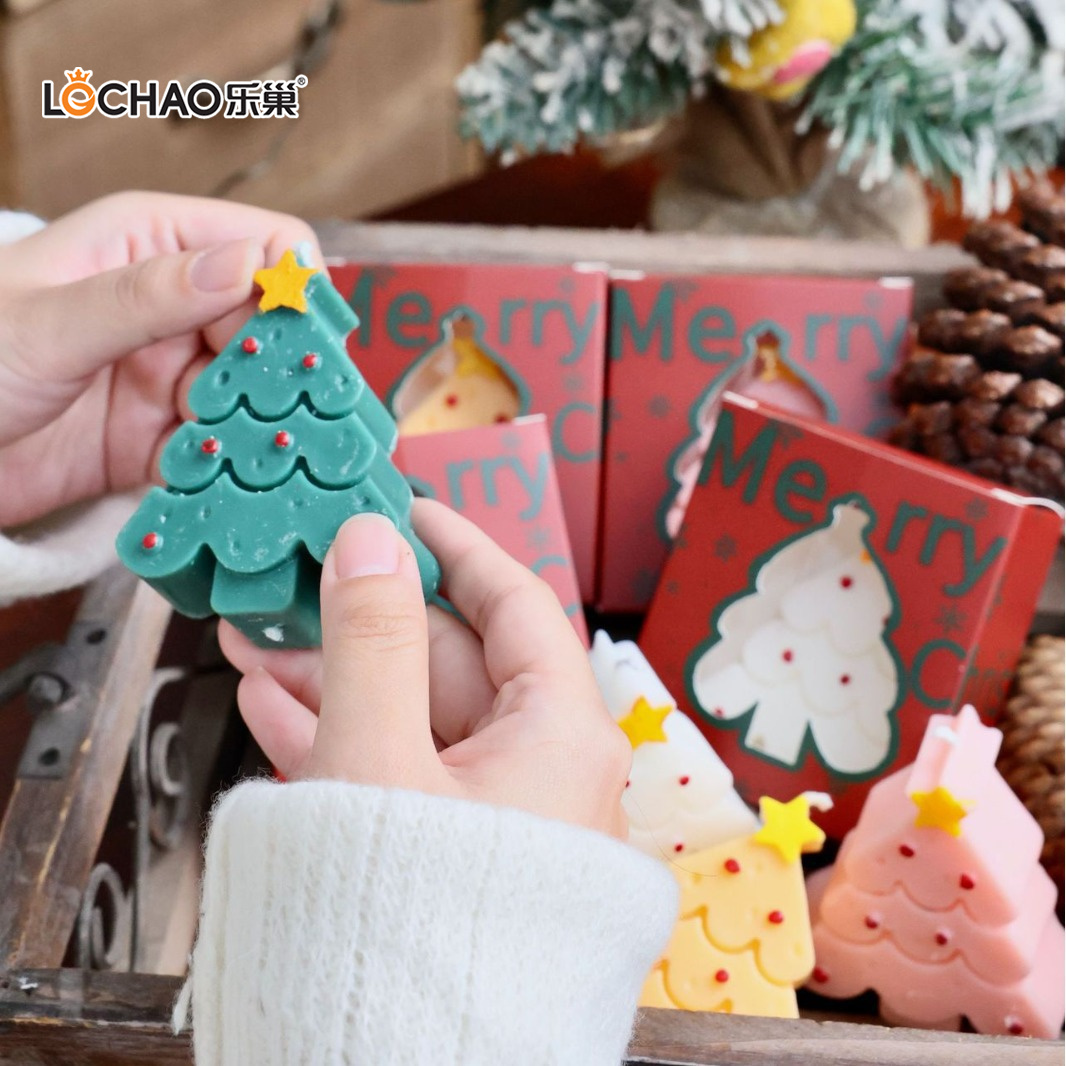 Décorations De Noël Festives Bougies Parfumées Chubby