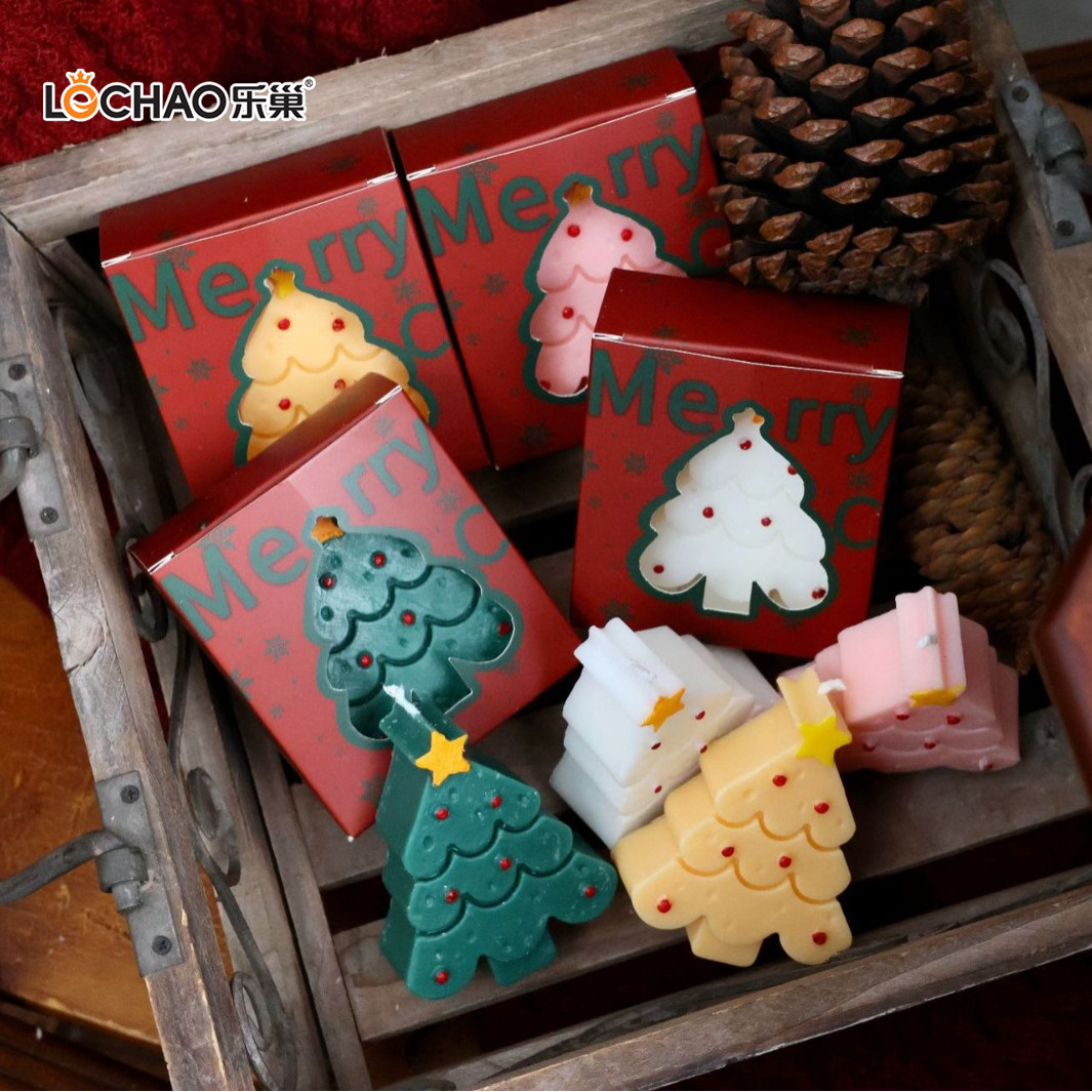 Décorations De Noël Festives Bougies Parfumées Chubby