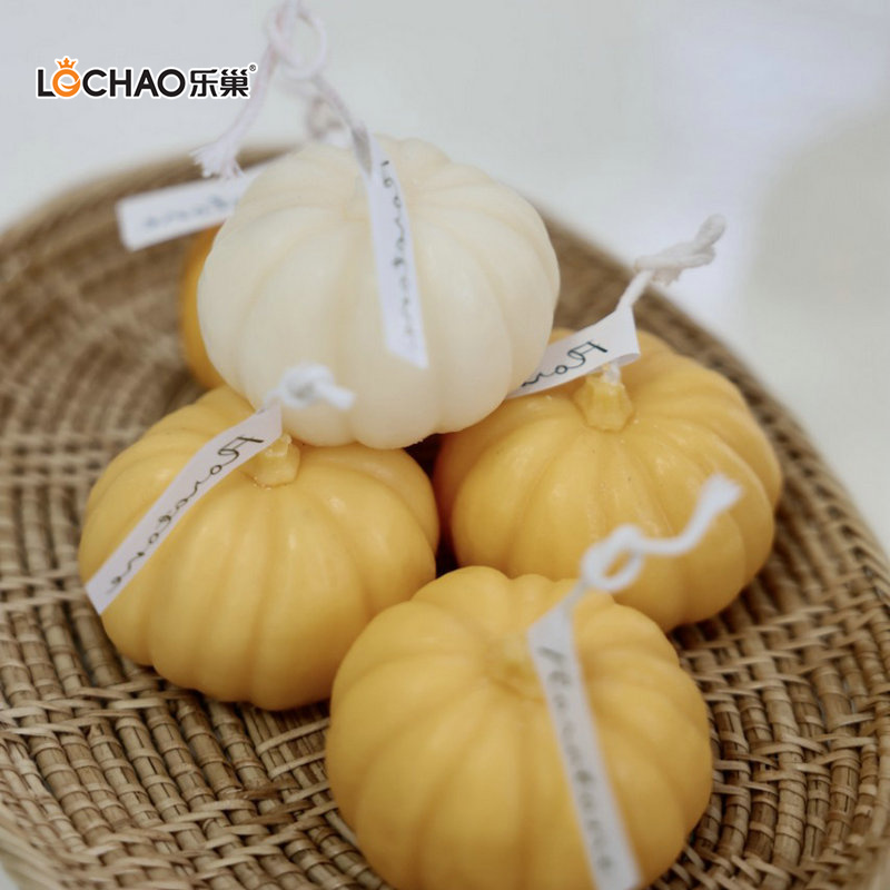 Bougie Parfumée À La Citrouille D'halloween