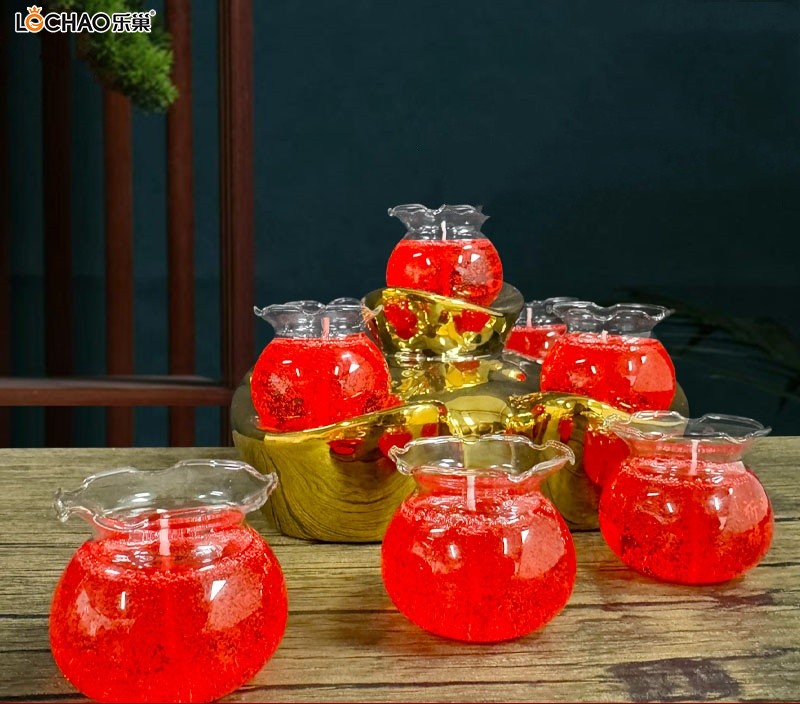 Bougie En Gelée De Cristal