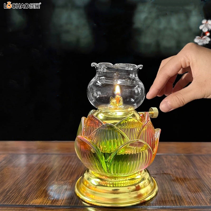 Puti Lotus Oil Lamp